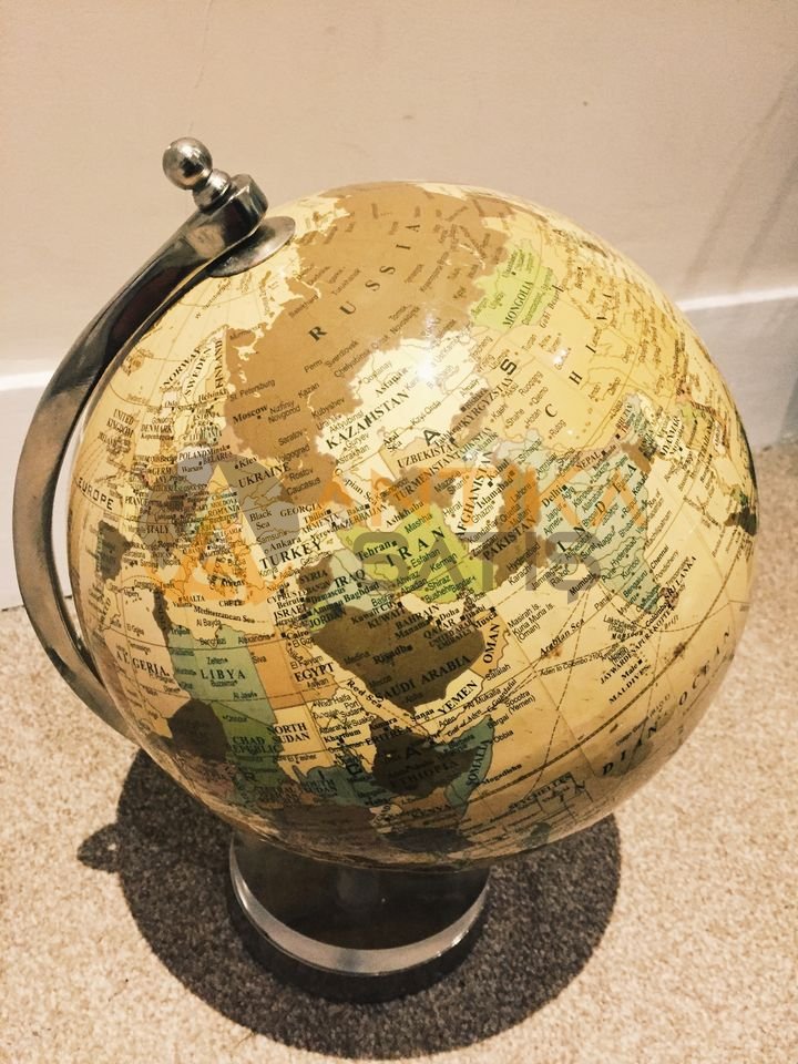 Antika Küre Dünya Haritası