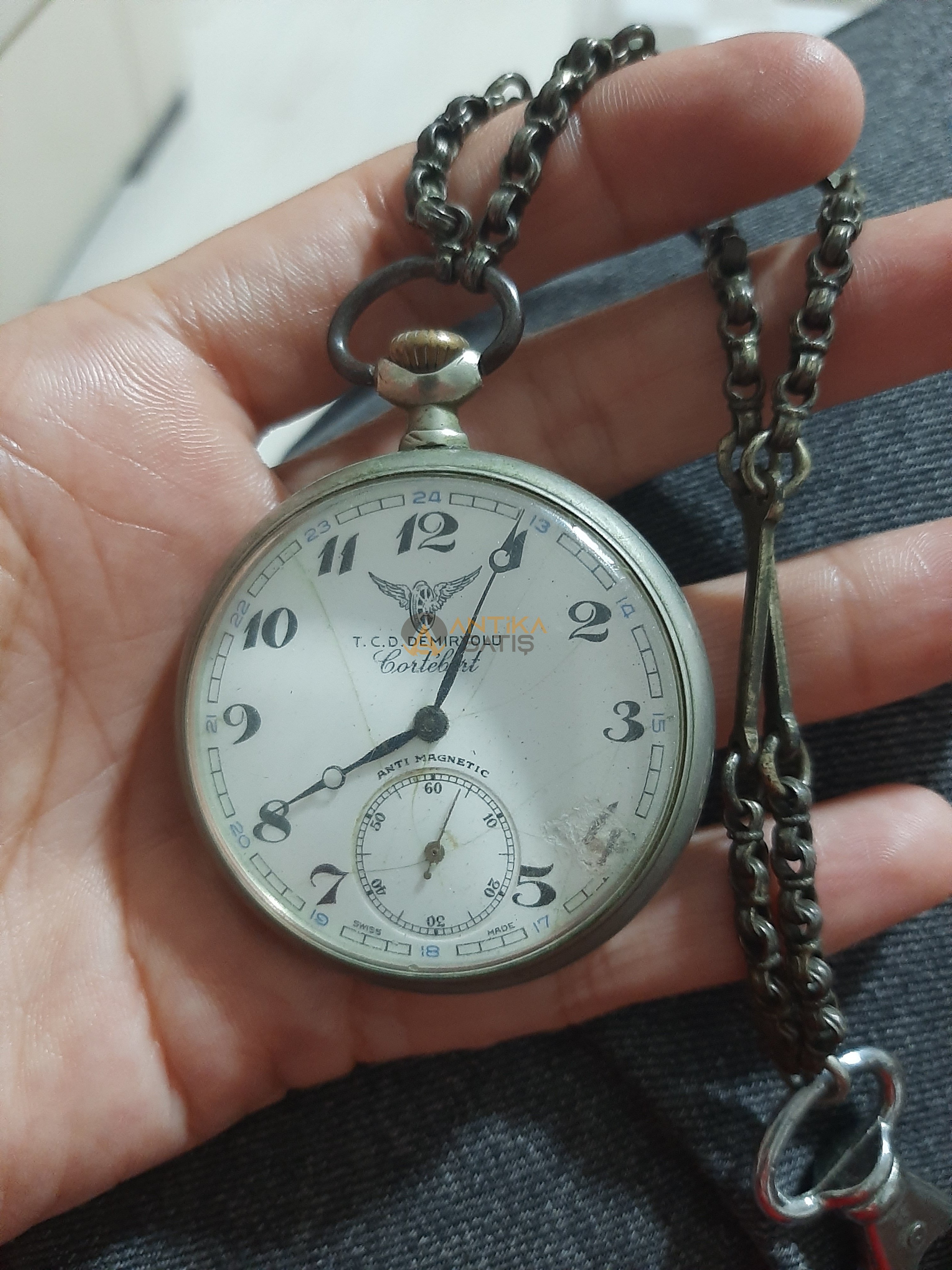 100 yıllık dede yadigarı Cortebert köstekli saat 