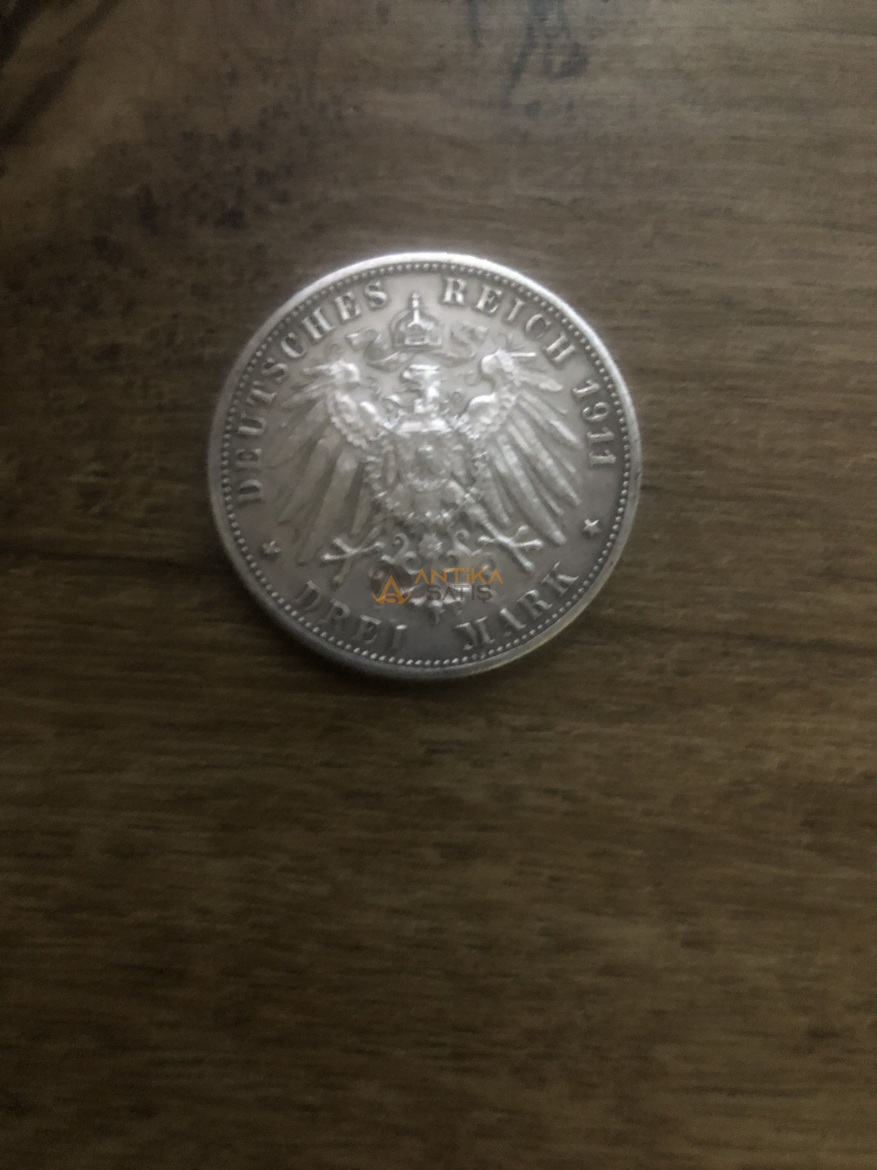 1911 Nazi Dönemi Gümüş 3Mark