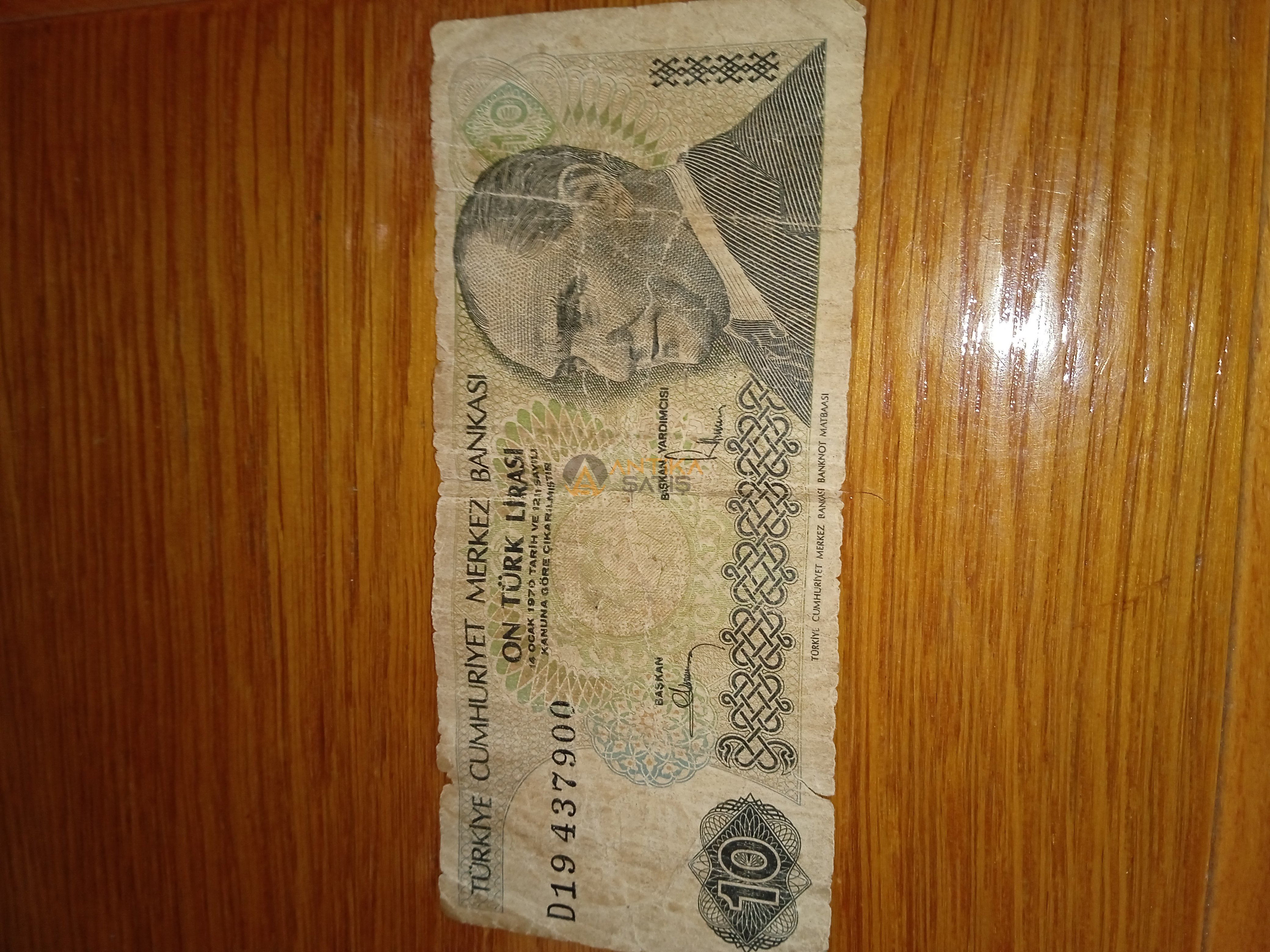 1970 10 türk parası 