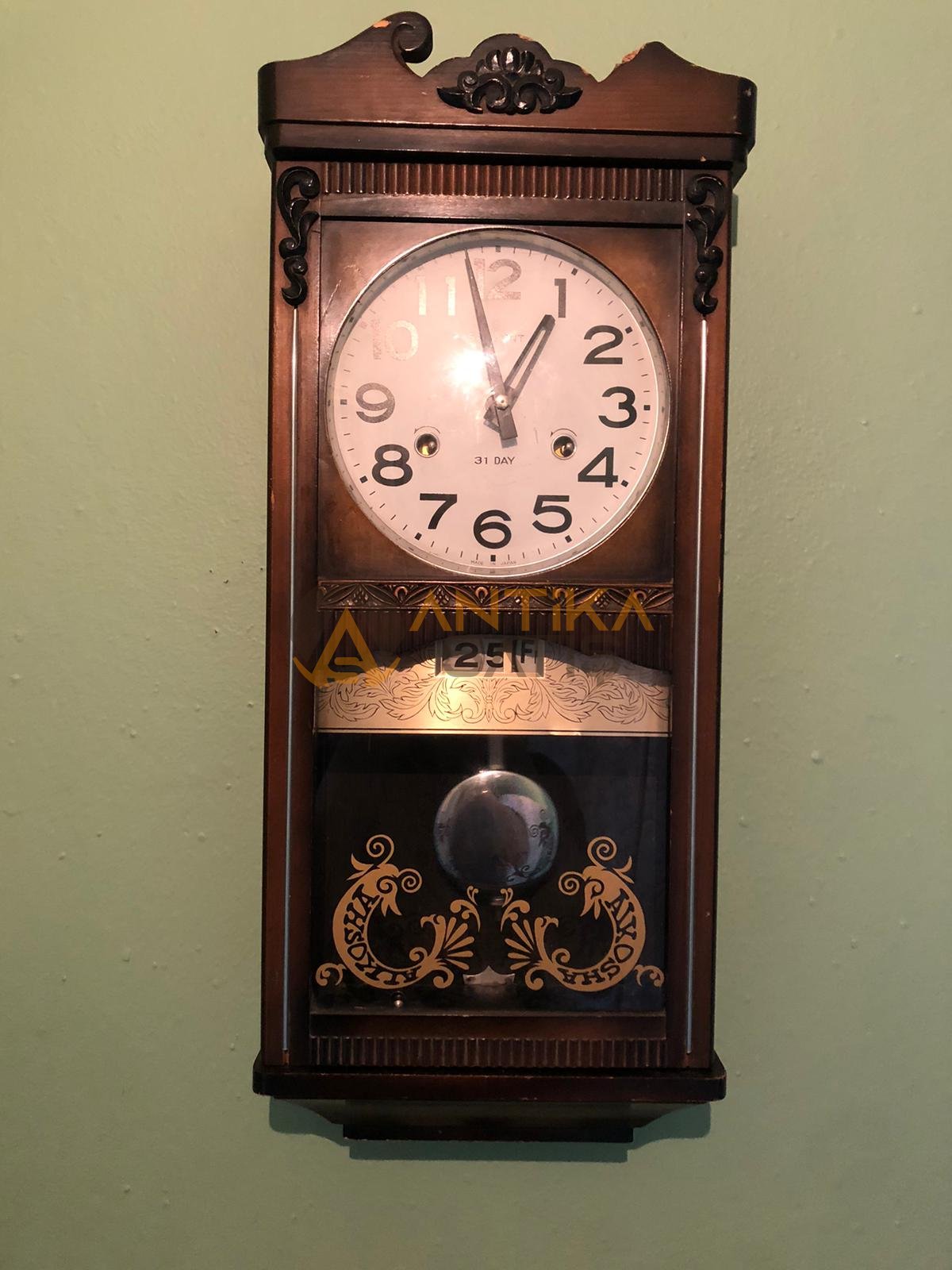 Kurmalı antika saat 